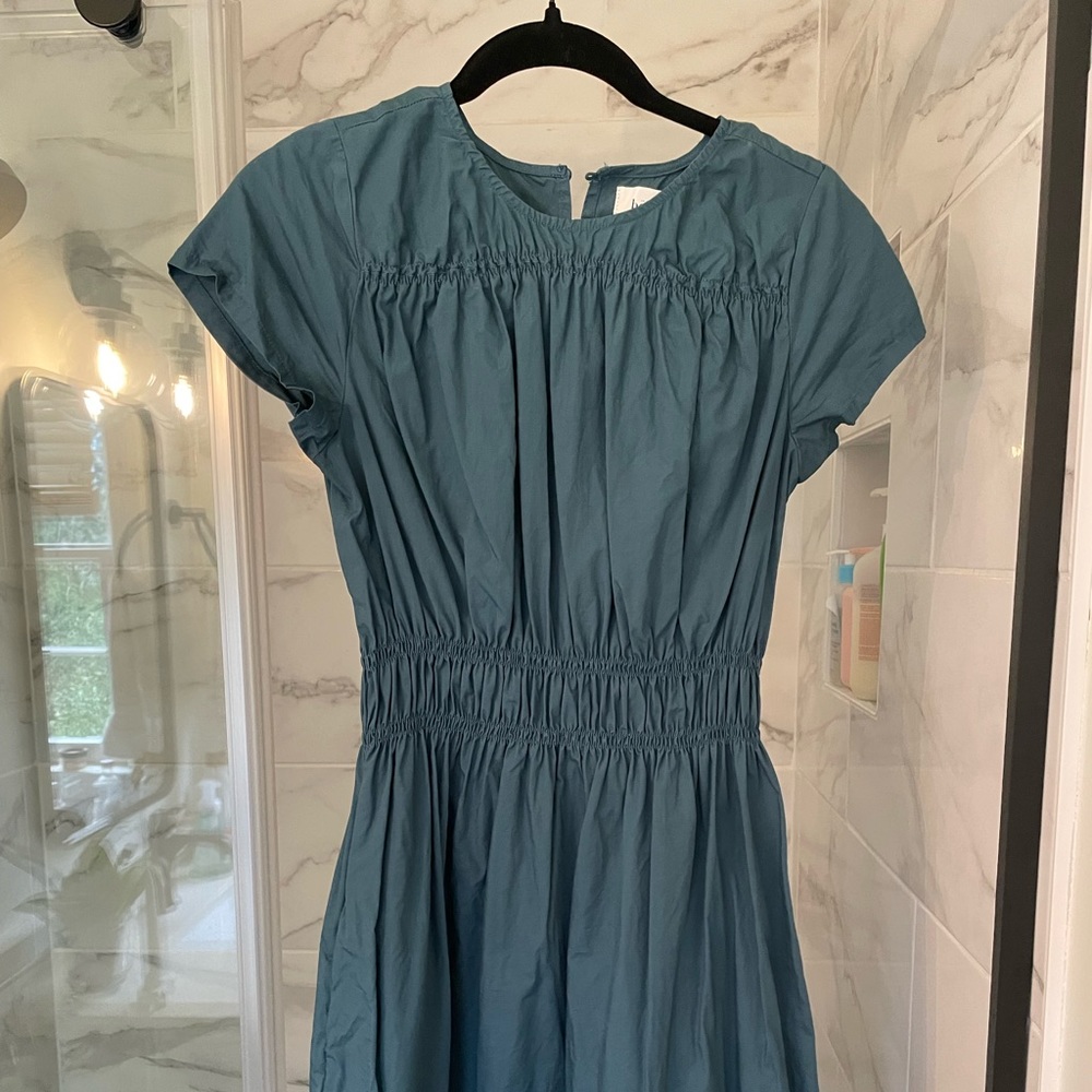 Bohme teal midi dress Sz S